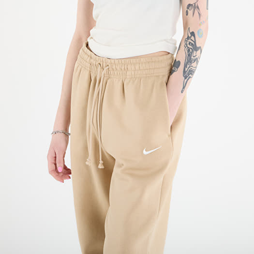 nike trend fleece oversized crew sweatshirt oatmeal