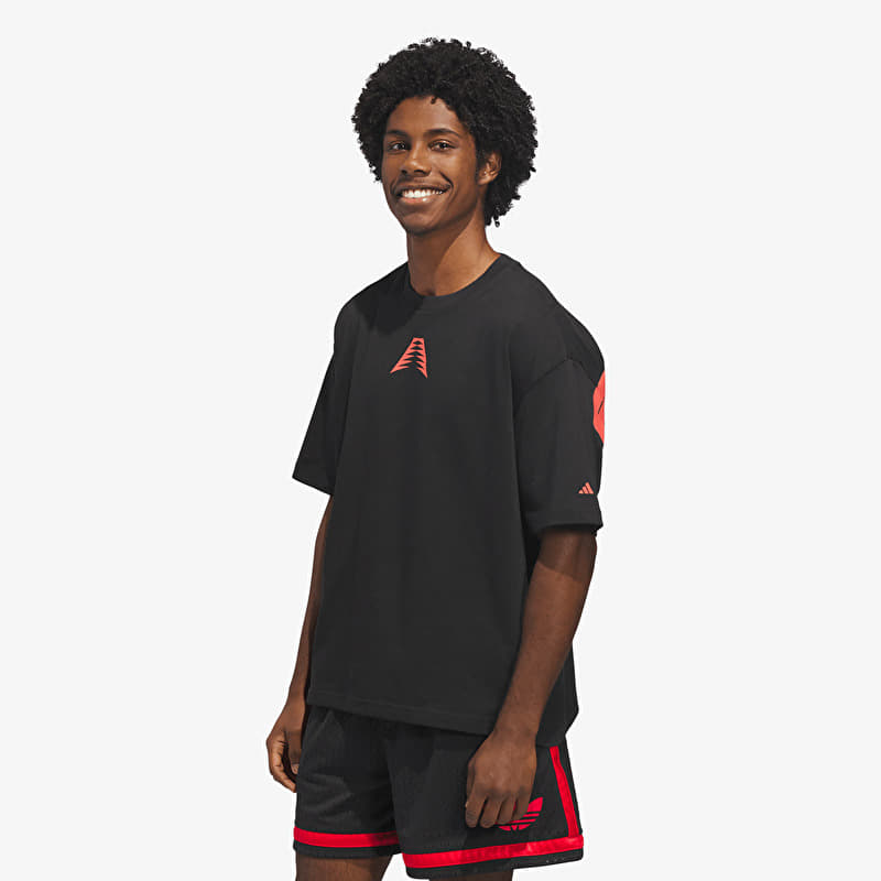T-shirt adidas Anthony Edwards Believe That T-Shirt Black/ Solar Red