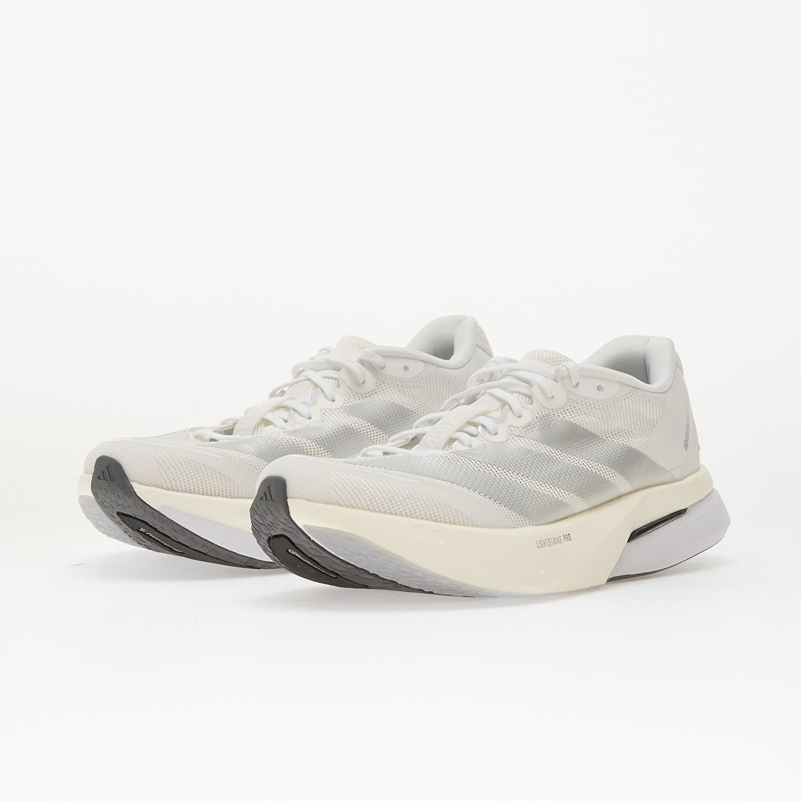 Women's shoes adidas Adizero Boston 13 W Ftw White/ Metallic Silver/ Dash Grey