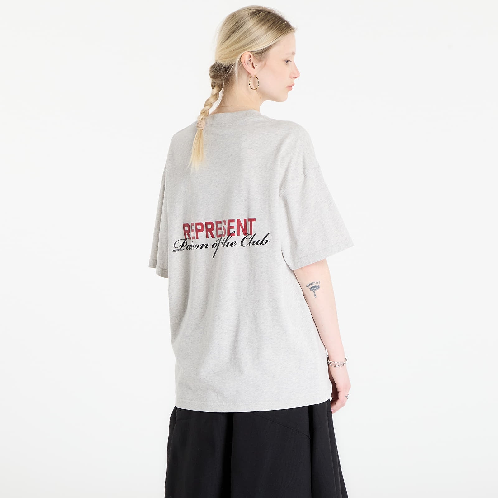 Men's T-shirts REPRESENT Patron Of The Club T-Shirt UNISEX Cream Marl