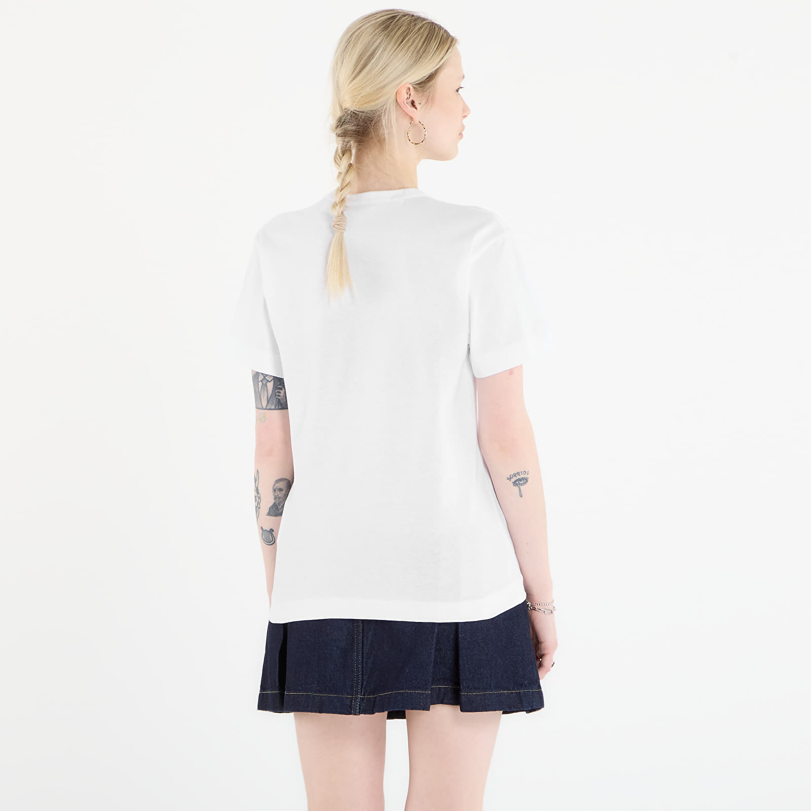 T-paidat Comme des Garçons PLAY T-Shirt Logo Print Knit UNISEX White