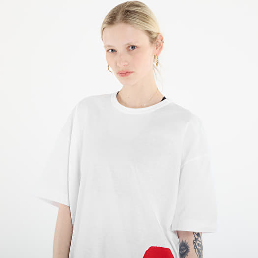 Comme des Garçons PLAY T-Shirt Logo Print Knit UNISEX White | Footshop