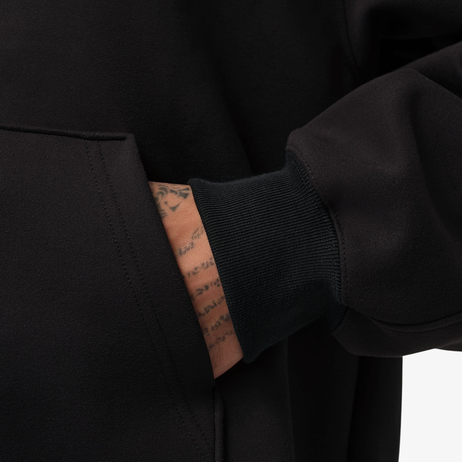 Mikiny Jordan Flight Club Fleece Men's Full-Zip Knit Sweatshirt Black