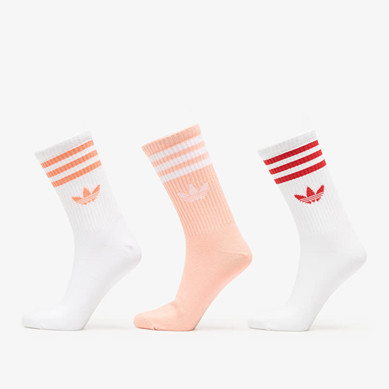 Sokker adidas 3-Stripes Crew Socks 3 Pairs White/ / White