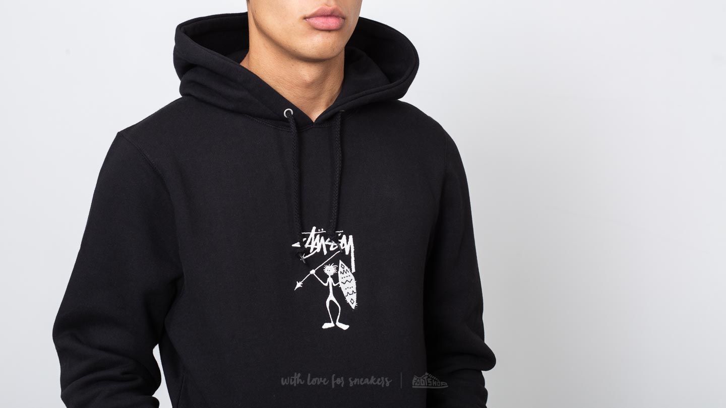 Stussy tribe man store applique hoody