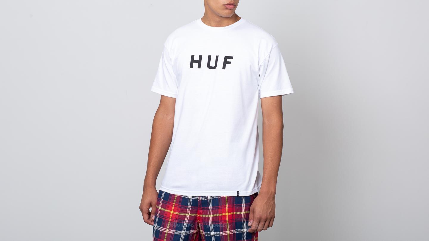 Тениски HUF Essentials OG Logo White