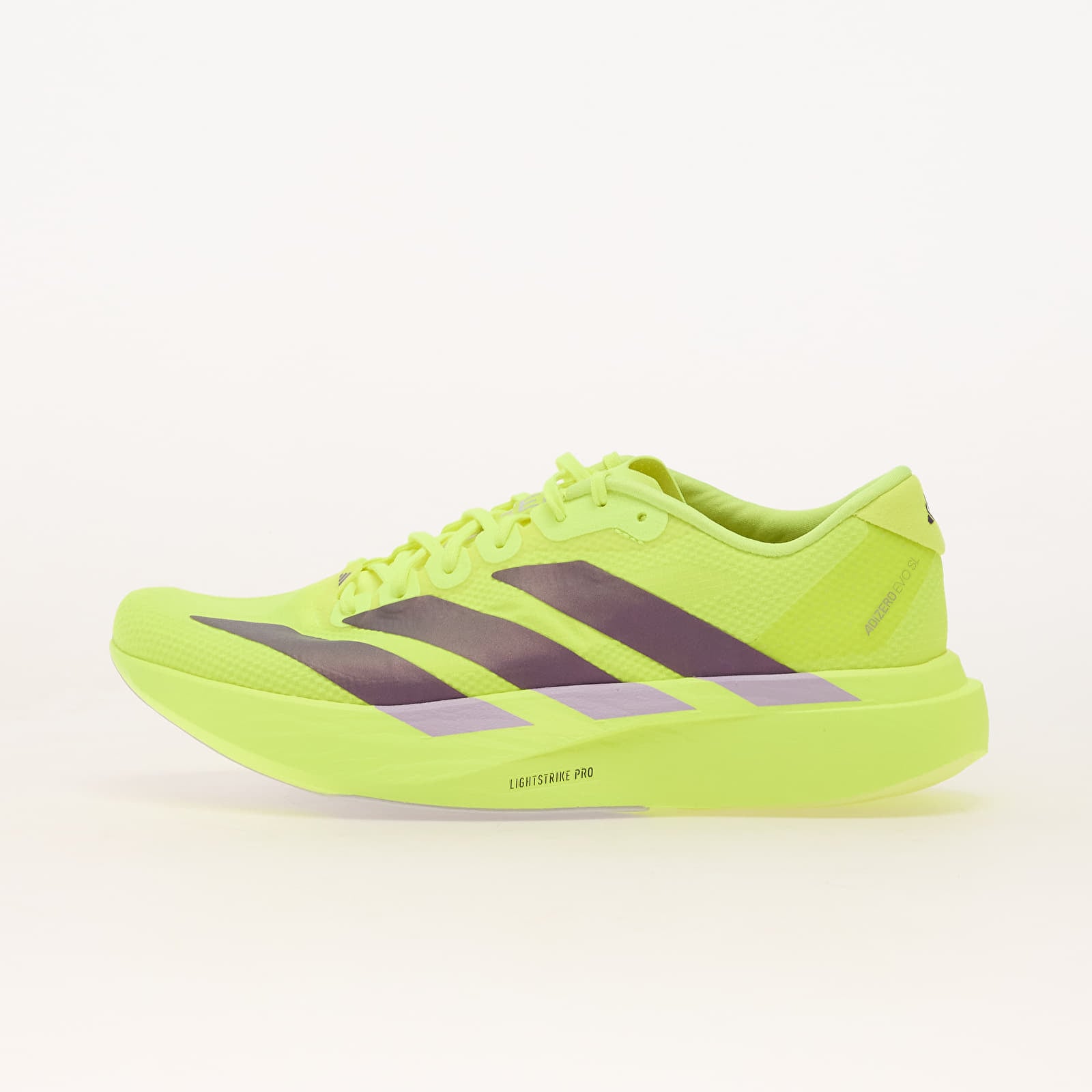 Levně Tenisky adidas Adizero EVO SL Woven M Solar Yellow/ Aurora Plum/ Powder Plum