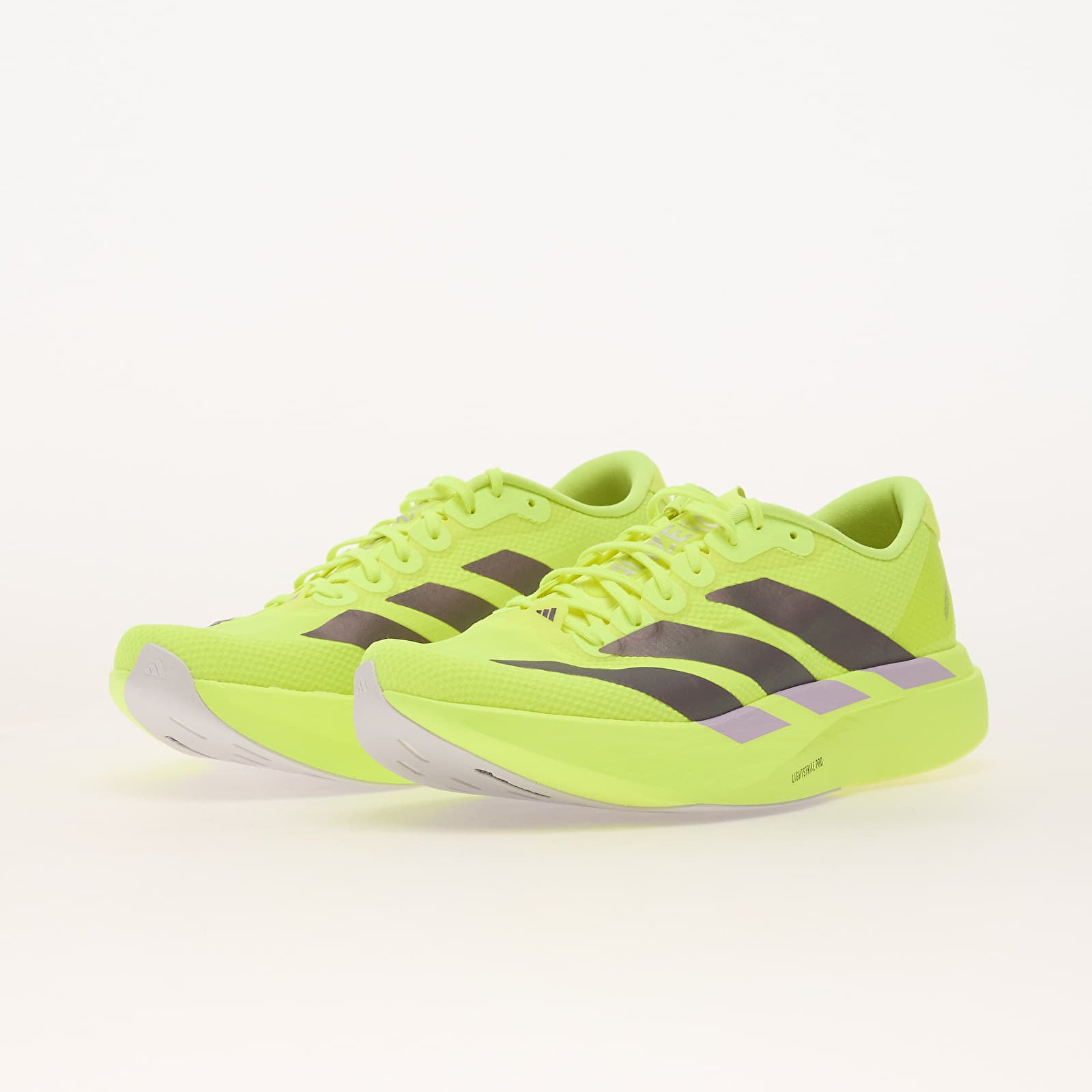 Ανδρικά παπούτσια adidas Adizero EVO SL Woven M Solar Yellow/ Aurora Plum/ Powder Plum