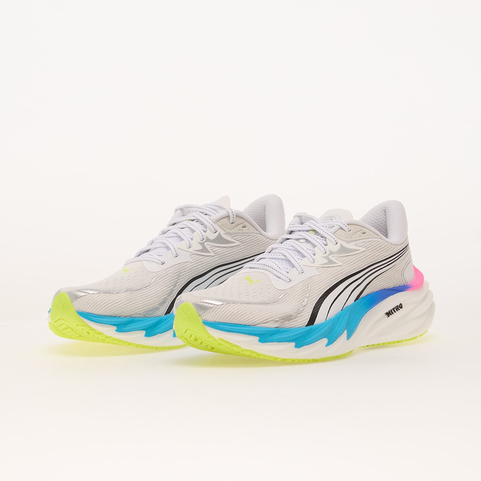 Men's shoes Puma Velocity NITRO™ 4 White/ Ultra Blue/ Pink