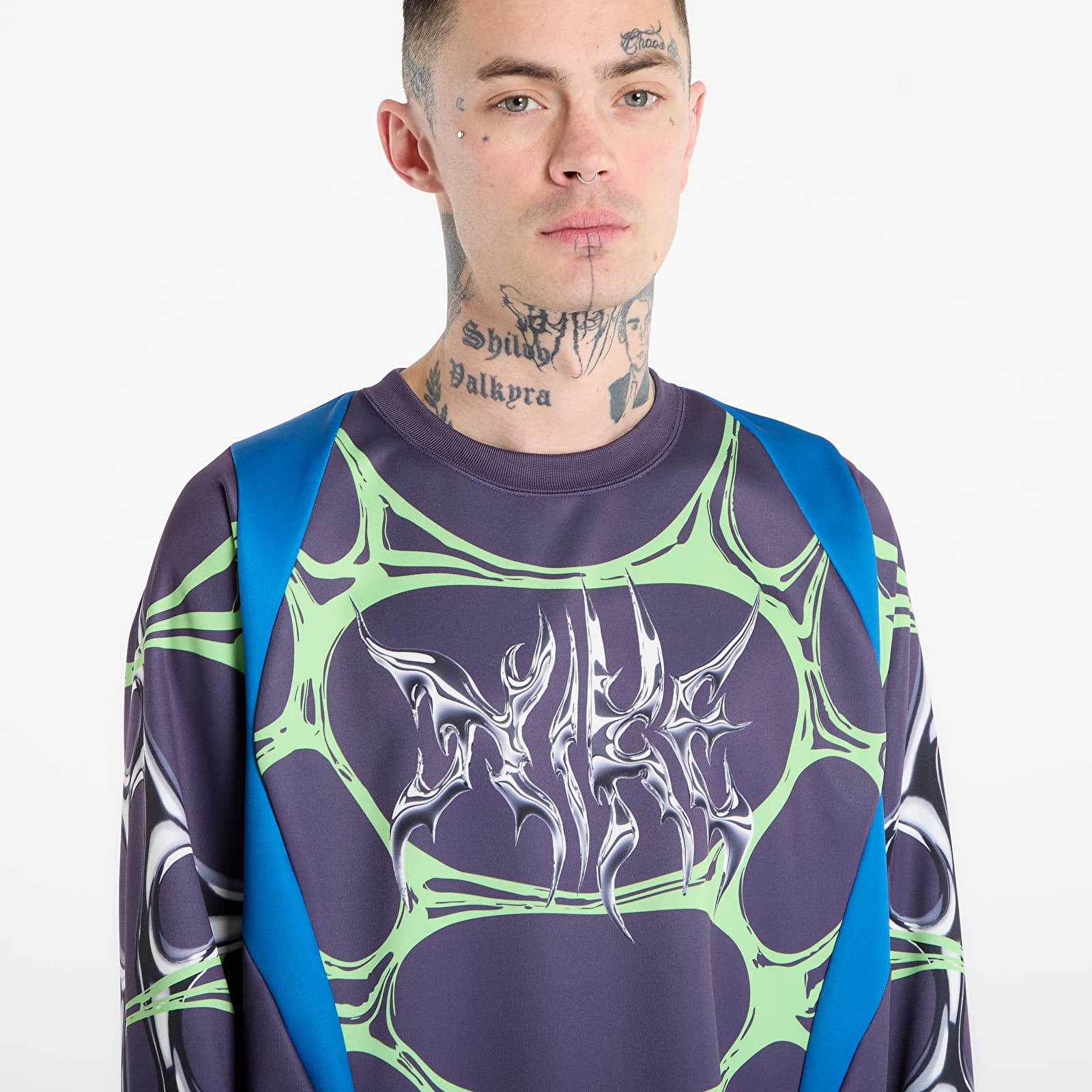 Trøyer Nike Project F.R.O.G. Men's Jelly Cage Jersey Brilliant Blue/ Dark Raisin/ Vivid Purple