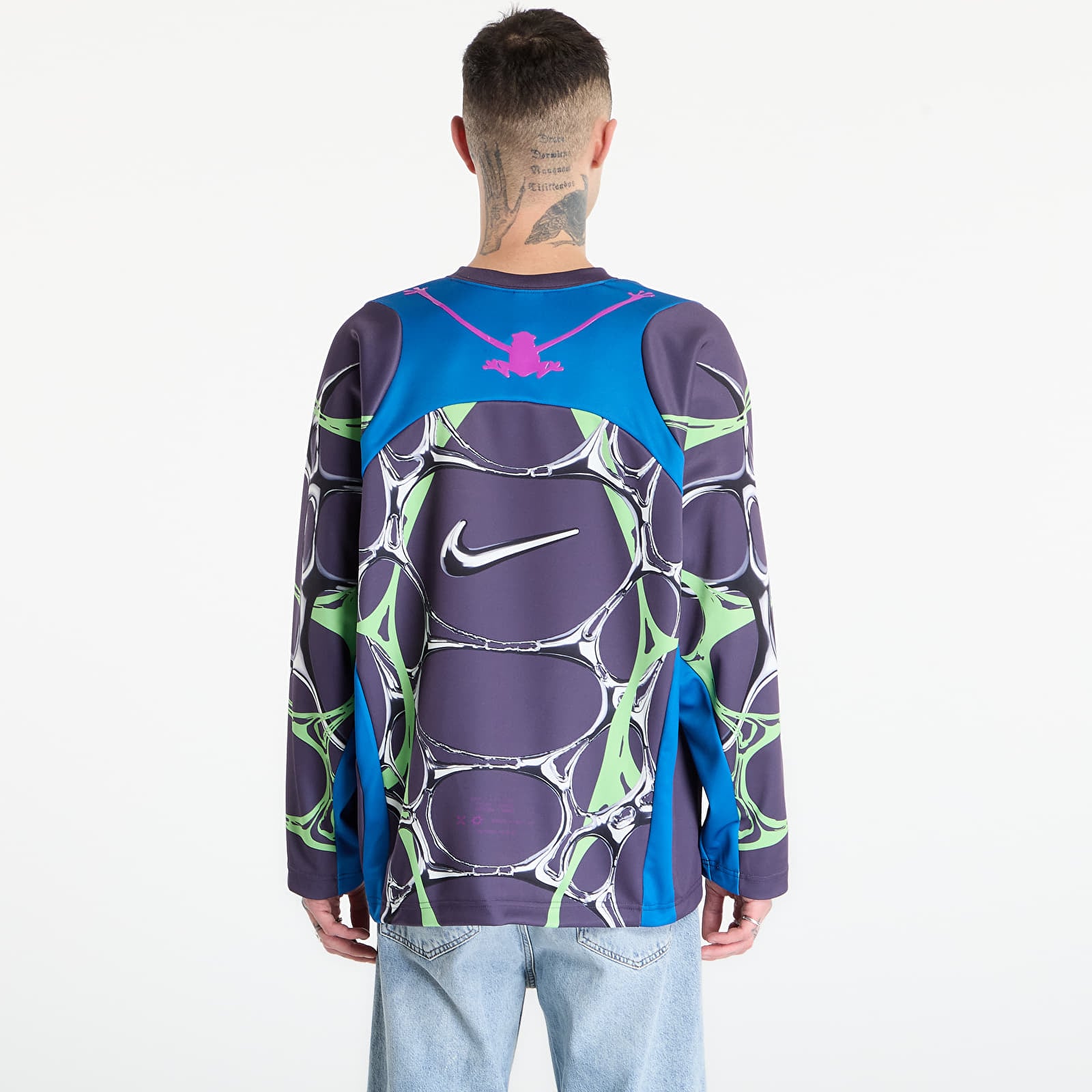 Trøyer Nike Project F.R.O.G. Men's Jelly Cage Jersey Brilliant Blue/ Dark Raisin/ Vivid Purple