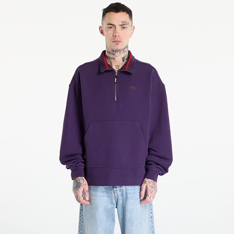 Sweatshirt adidas 90S Alternative Sport Half Zip Graphic Fleece Sweat Aurora Plum
