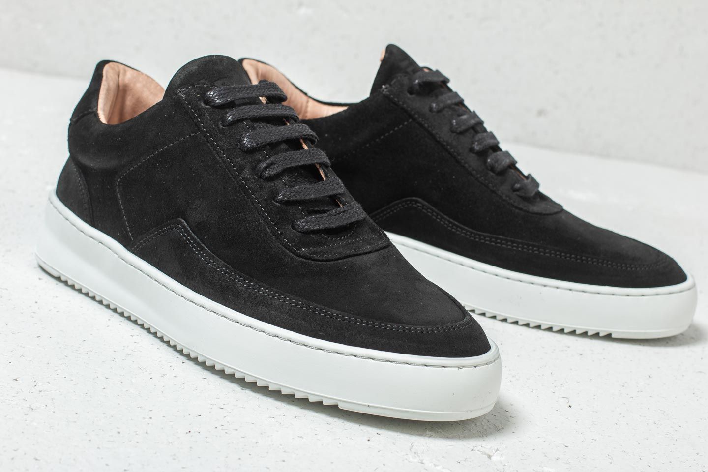 Sko til mænd Filling Pieces Low Mondo Ripple Nardo Suede Black