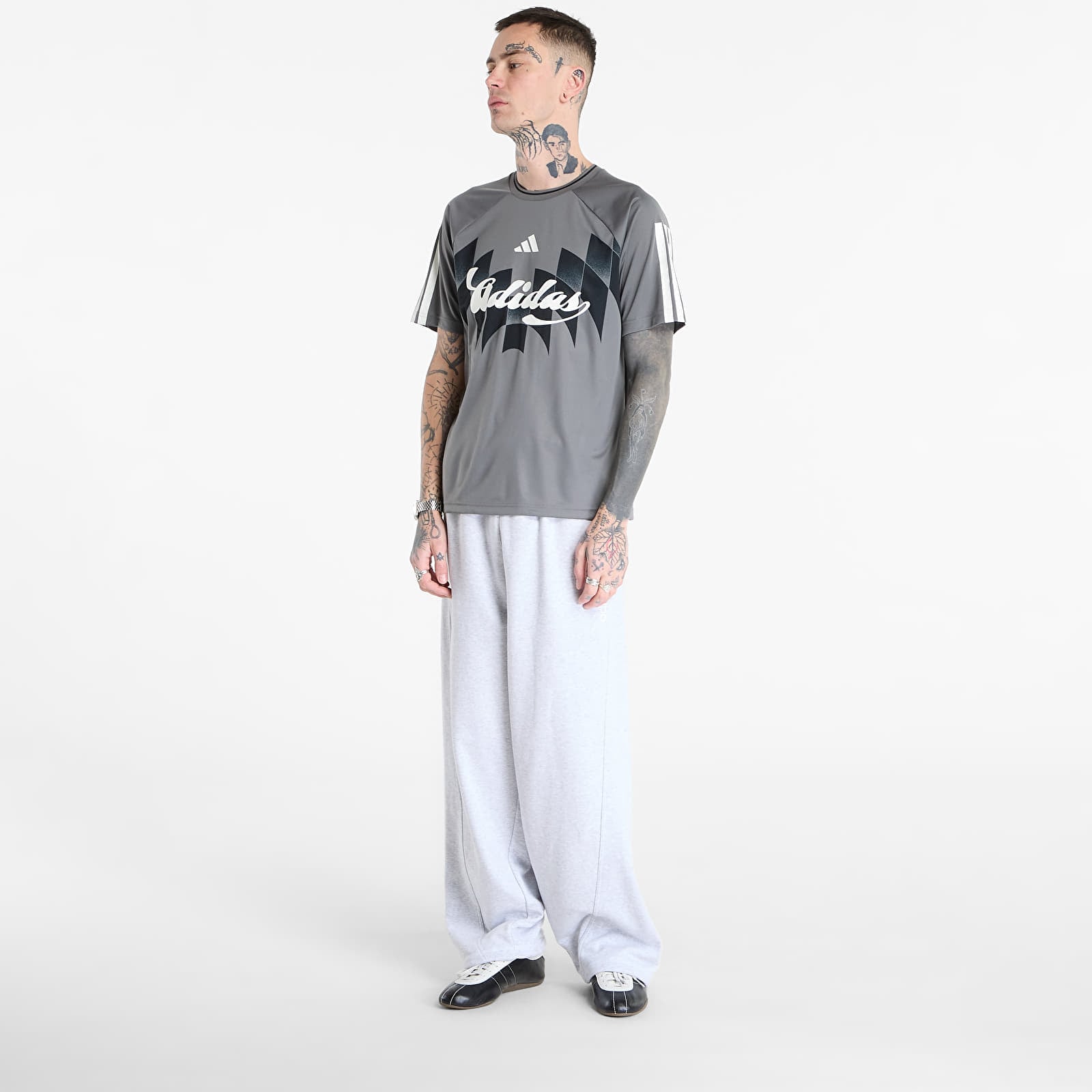 Тениски adidas M Tiro Gc Ho T Grey Four/ Black/ Off White