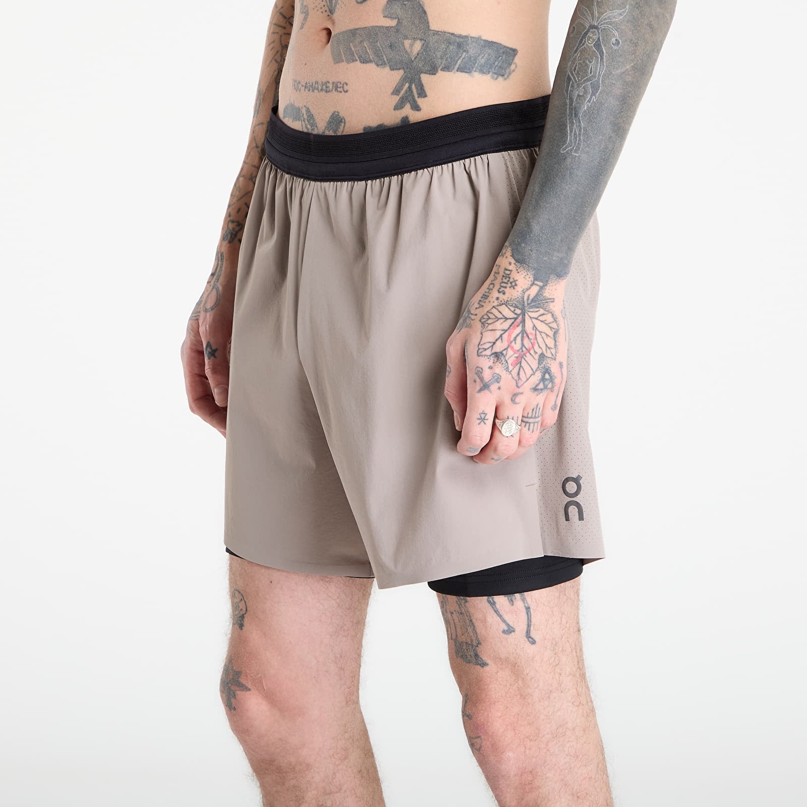 Shortsit On 5" Performance 2/1 Shorts Cinder/ Black