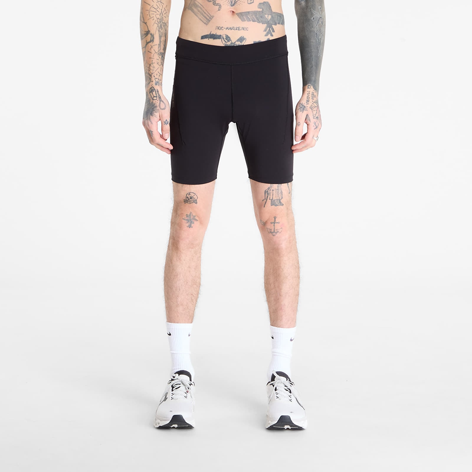Shorts On 8" Performance Tights Black