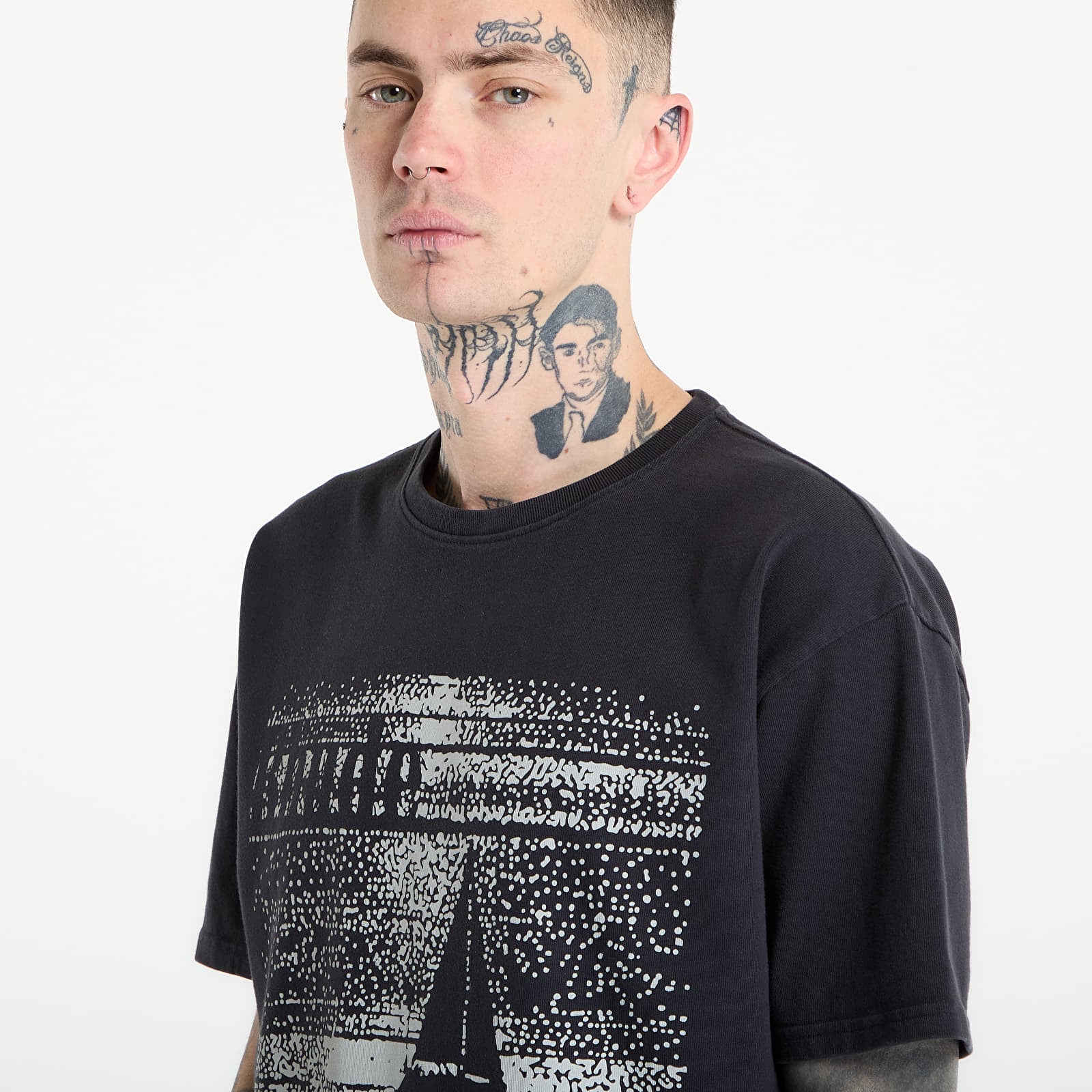 T-skjorter Rhude Lago Trasimeno Tee Vintage Black/ White