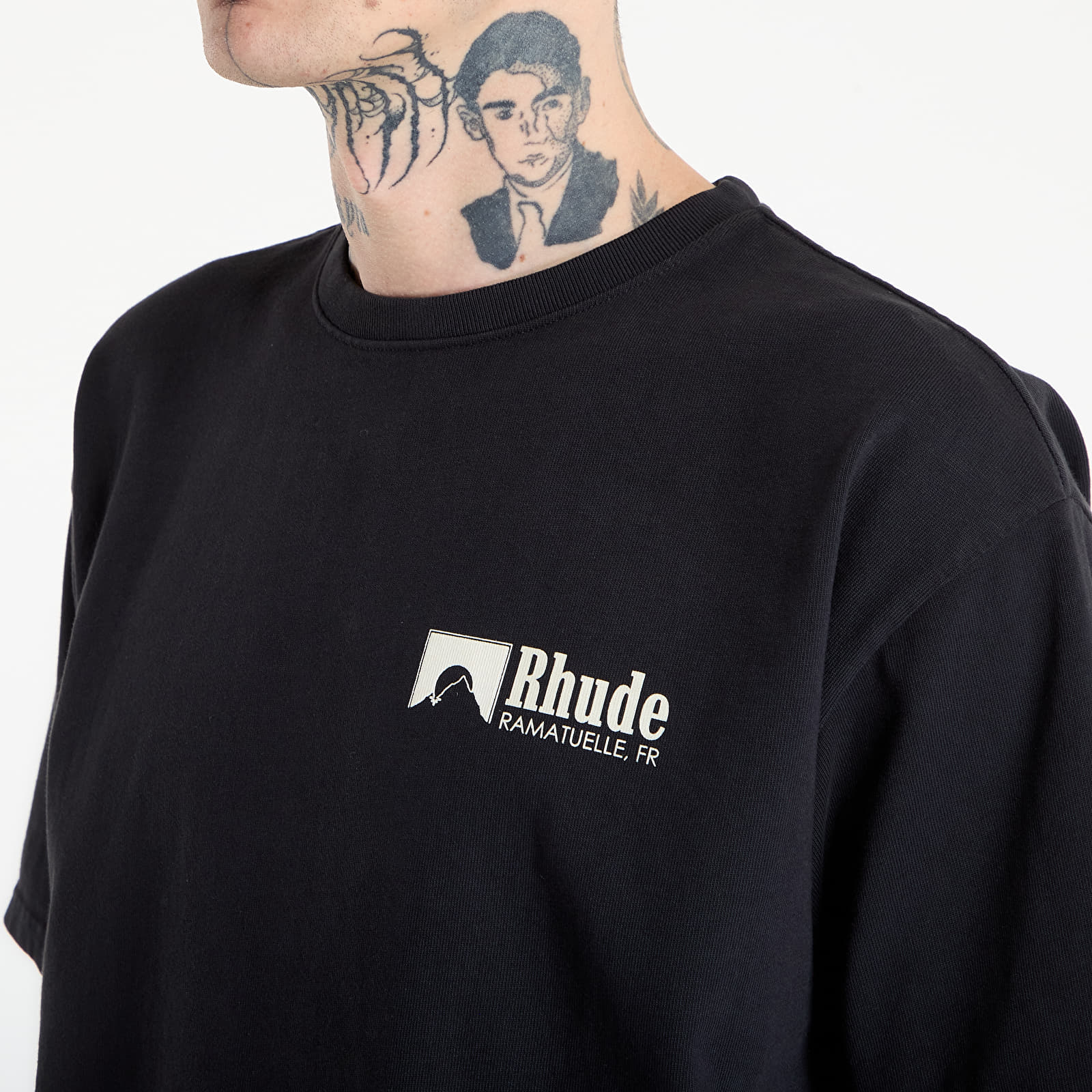 T-skjorter Rhude Ramatuelle Intl Racing Tee Vintage Black/ White/ Yellow