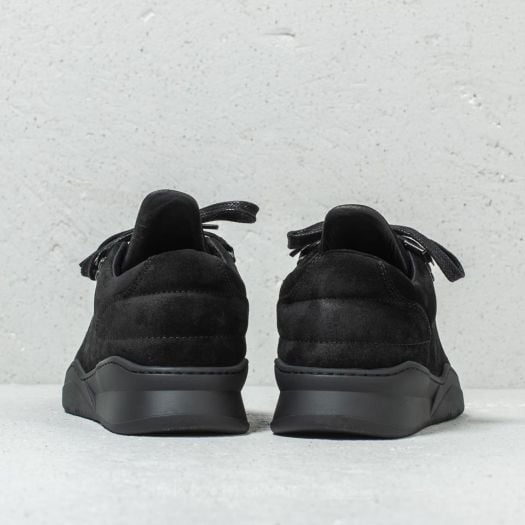 Men s shoes Filling Pieces Mountain Cut Ghost Waxed Suede All Black Footshop