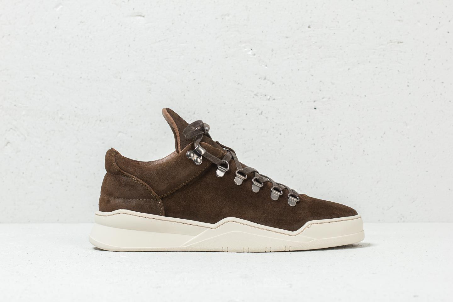 Men's shoes Filling Pieces Mountain Cut Ghost Waxed Suede Dark Green