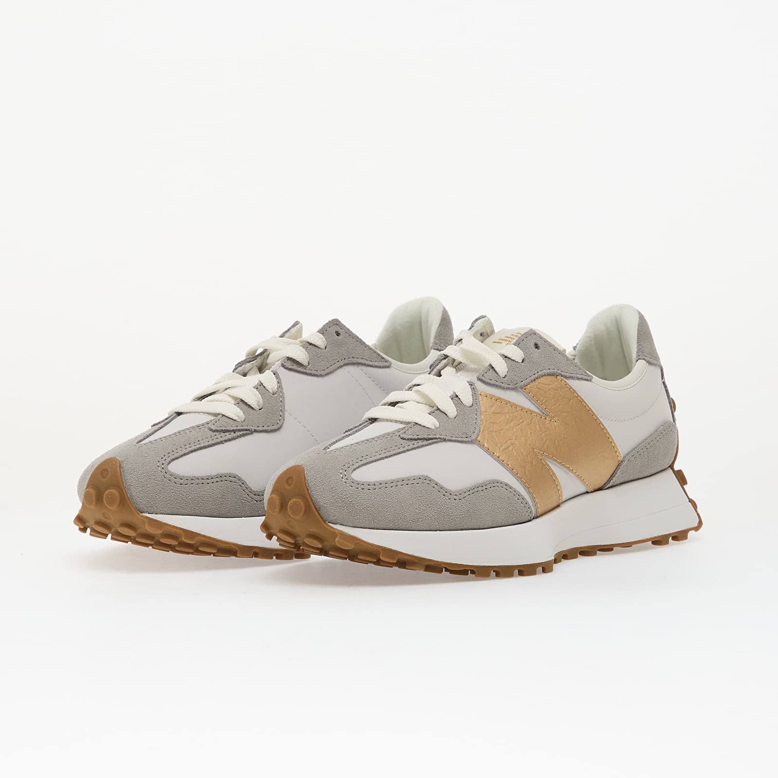 Women's shoes New Balance 327 Grey Matter/ Gold Metallic