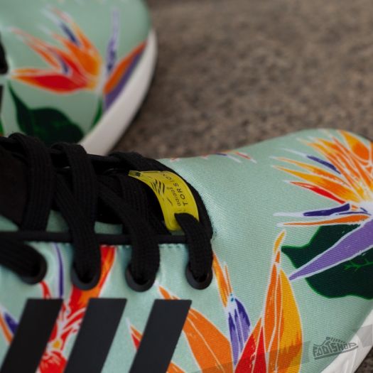 Adidas originals zx flux - mens blush green/black/yellow sale