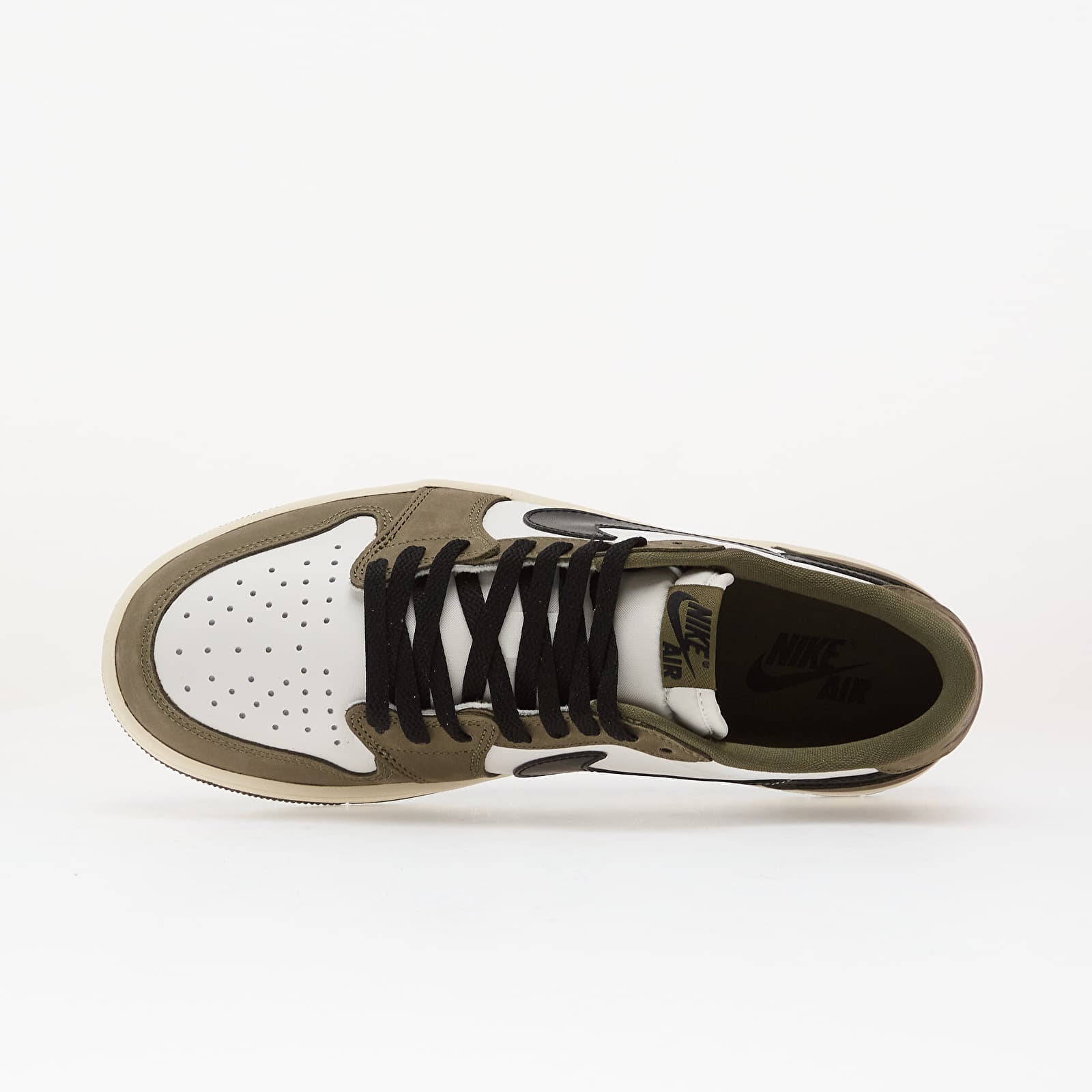 Moški čevlji Air Jordan 1 Retro Low OG "Medium Olive" Medium Olive/ Black-Summit White-Sail