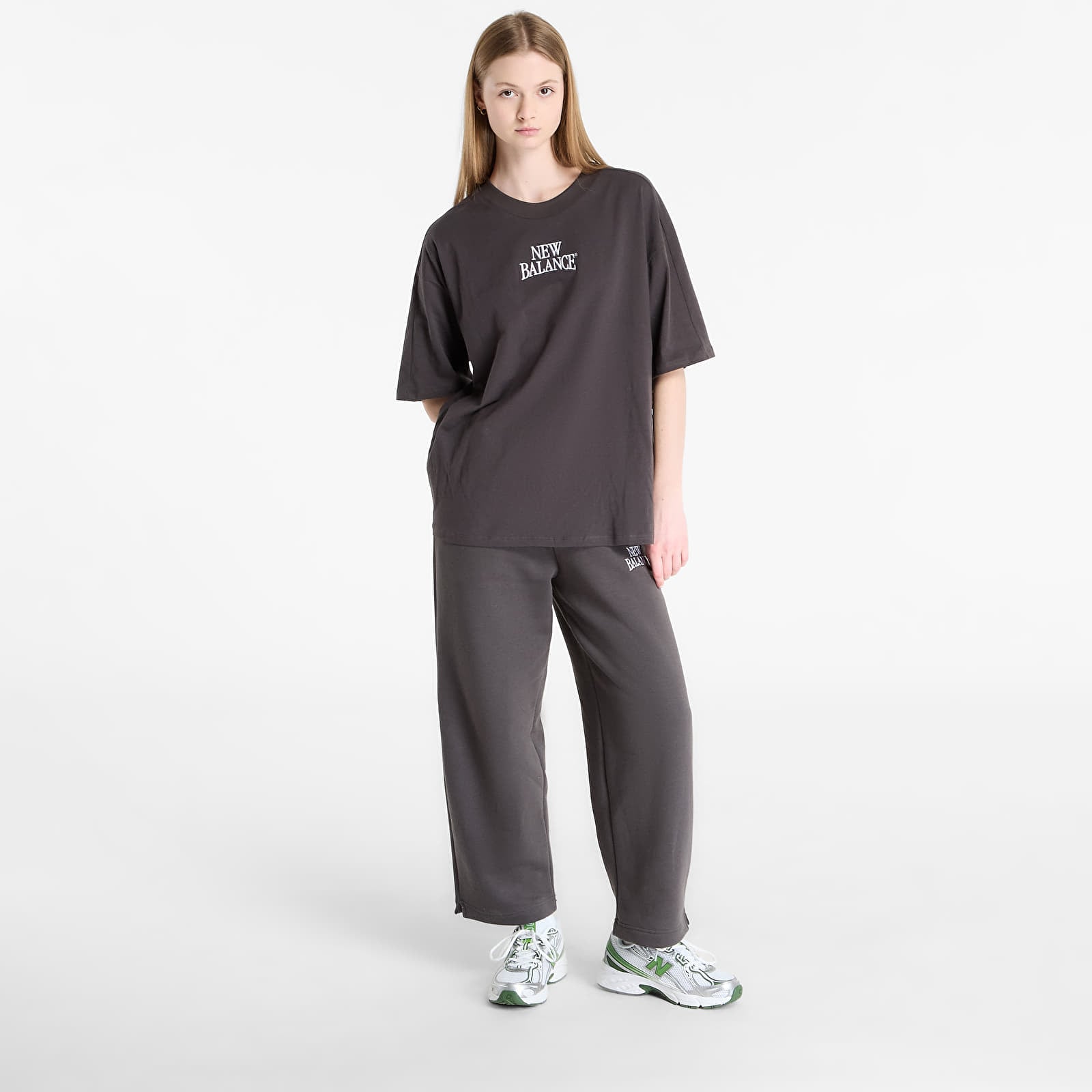 Jogginghosen New Balance Linear Heritage Fleece Barrel Pant Faded Black