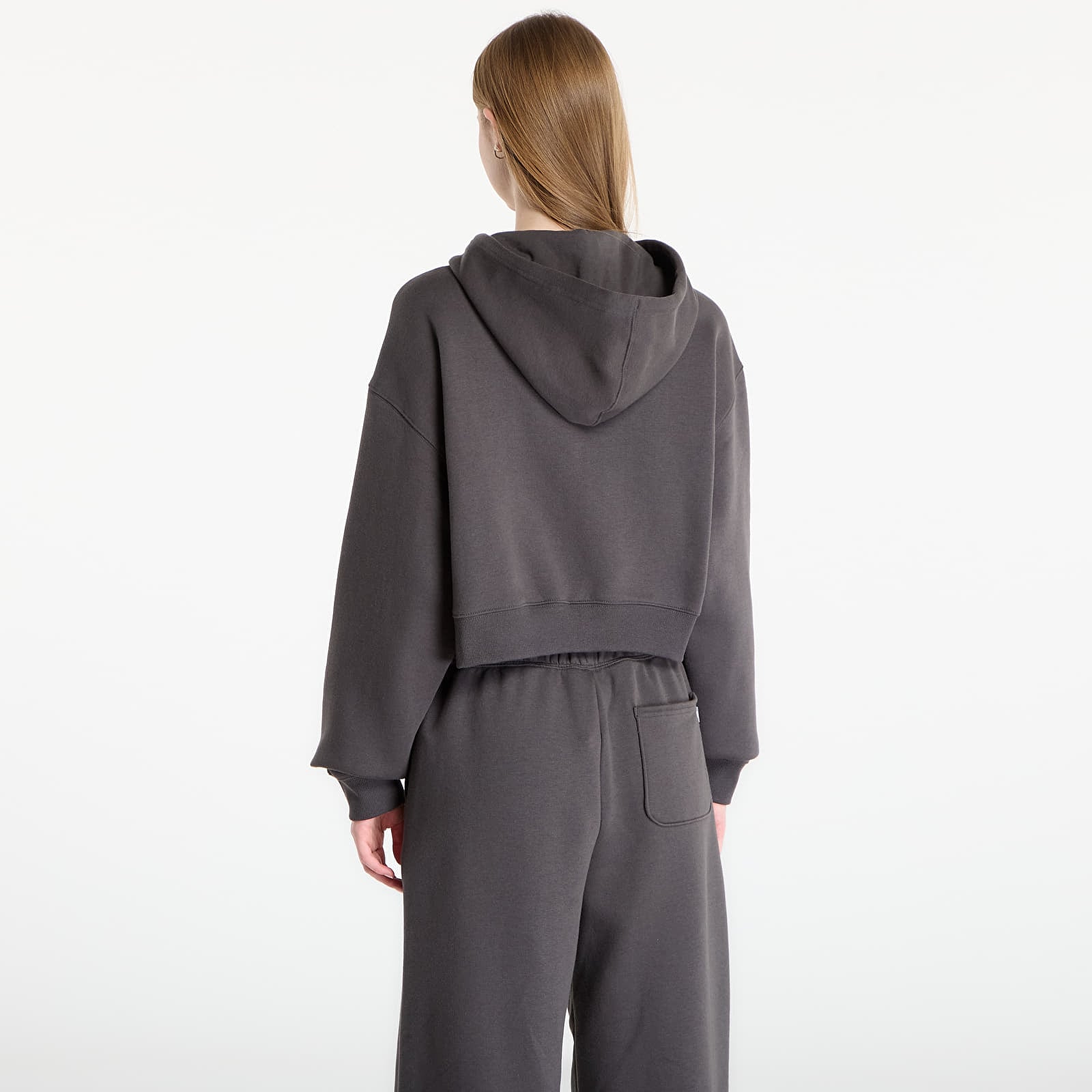 Mikiny New Balance Linear Heritage Fleece Full Zip Faded Black