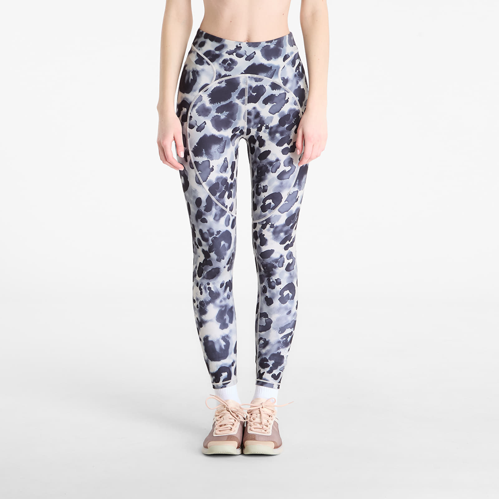 Colanți adidas x Stella McCartney Track Pantsr 7/8 Lp Wonder Aluminium/ Black XS