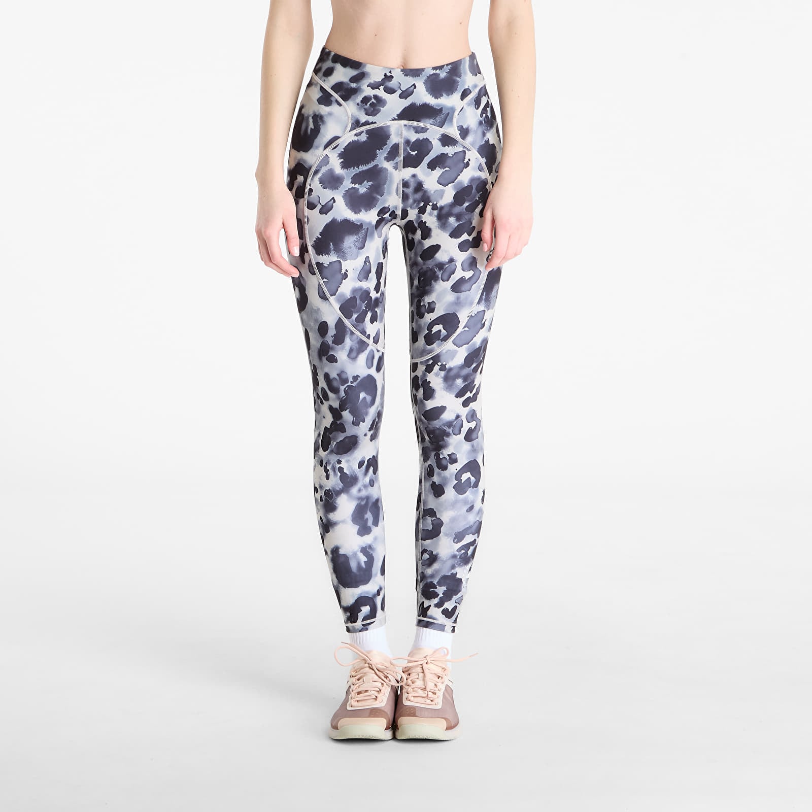 Legingi adidas x Stella McCartney Track Pantsr 7/8 Lp Wonder Aluminium/ Black