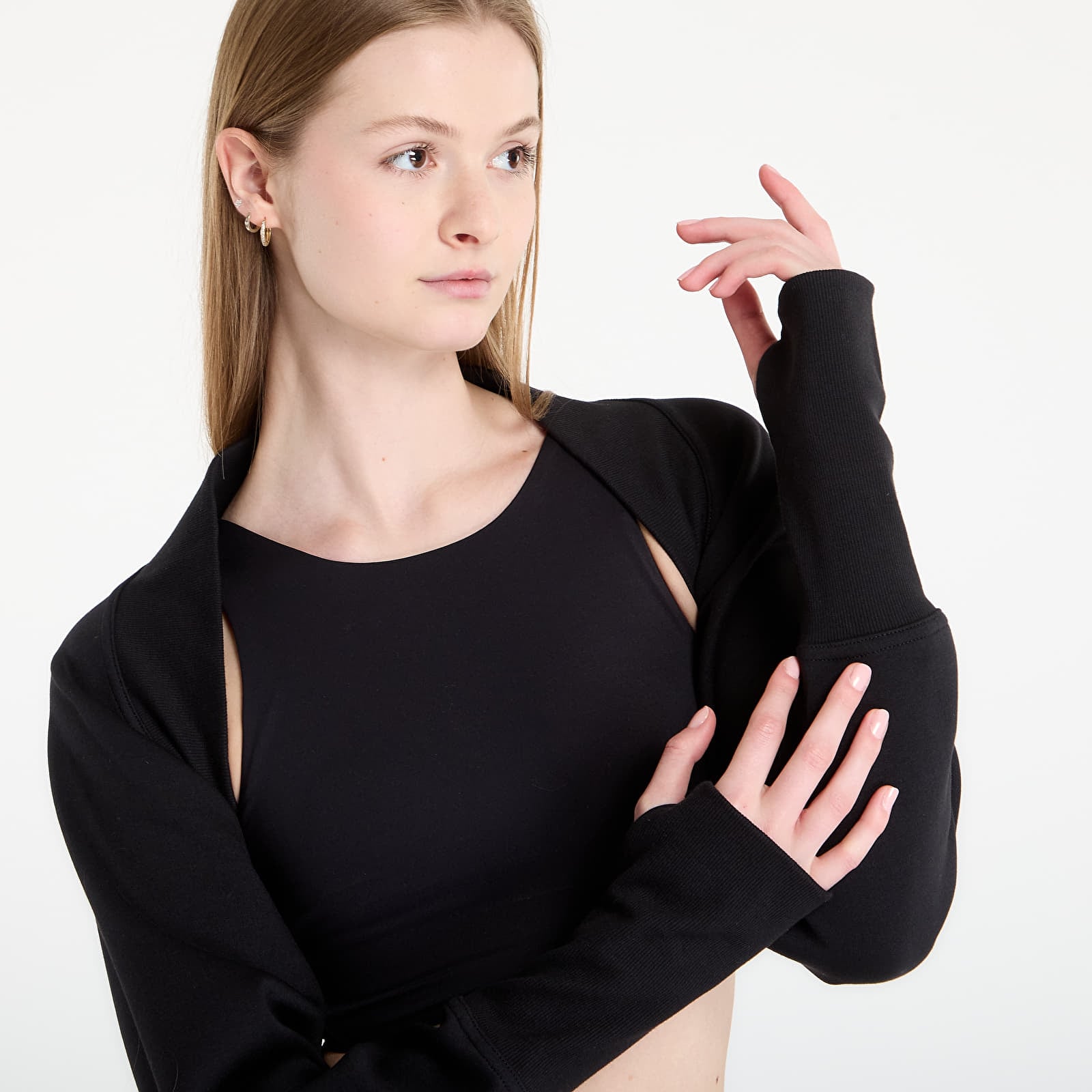 Hoodies and sweatshirts  adidas x Stella McCartney Std Shrug Black