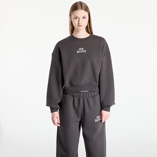 Verryttelypaita New Balance Linear Heritage Fleece Crew Faded Black