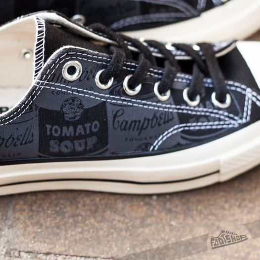 Men s shoes Converse CT 70 OX Black Andy Warhol Footshop