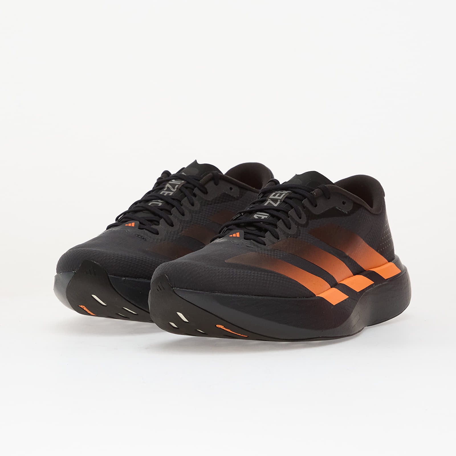 Men's shoes adidas Adizero EVO SL Woven Carbon/ Core Black/ Lucid Orange