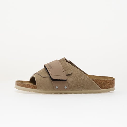 Birkenstock Kyoto Nubuck-Suede Leather Unisex Taupe