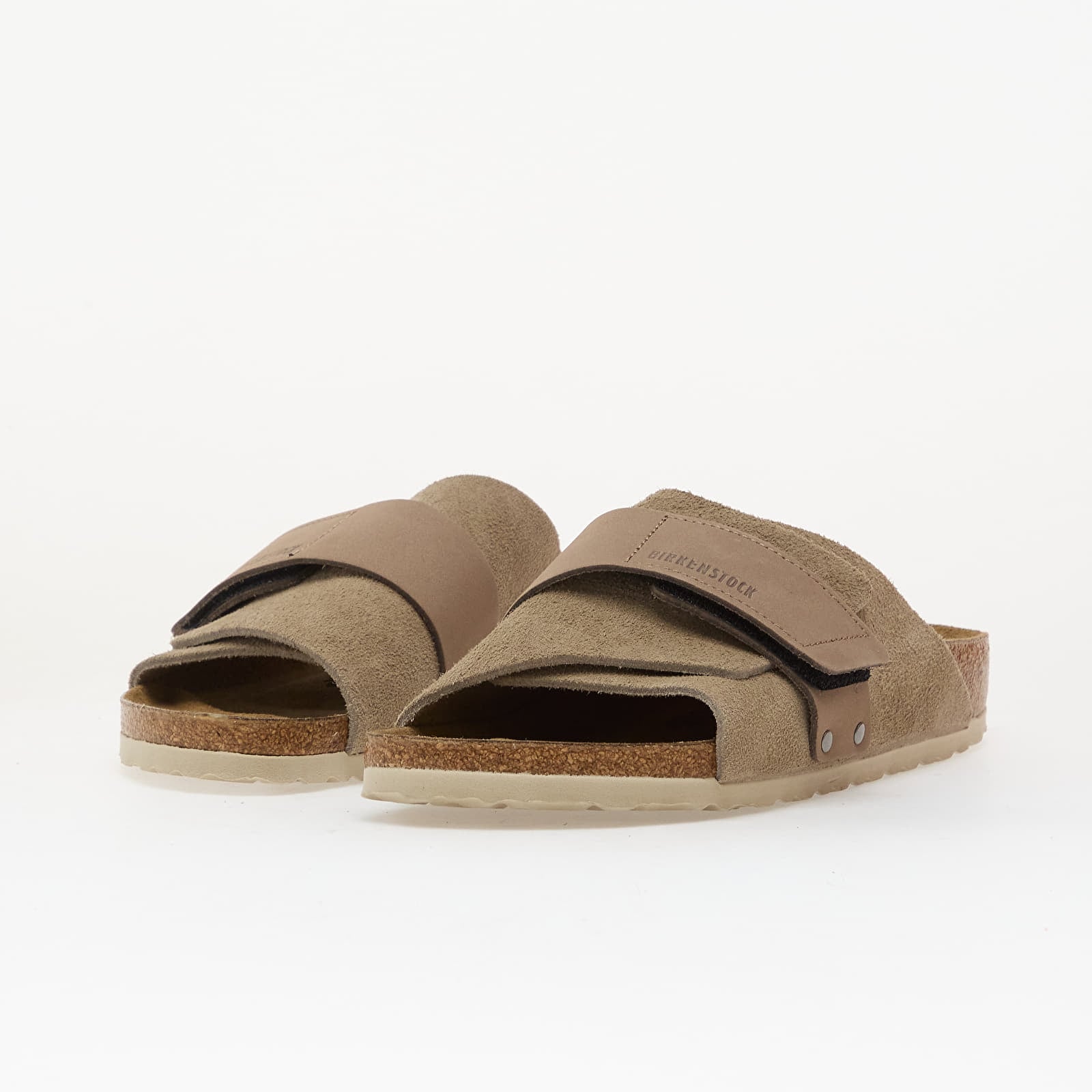 Pánské tenisky a boty Birkenstock Kyoto Nubuck-Suede Leather Unisex Taupe