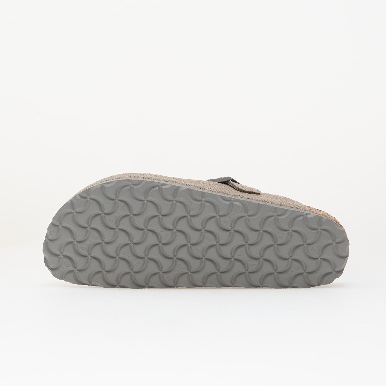 Herren Sneaker und Schuhe Birkenstock Boston Soft Footbed Suede Leather Unisex Stone Coin