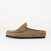 Birkenstock Naples Wrapped Suede Leather Unisex Taupe