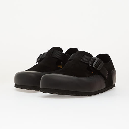 Birkenstock London Nova 2.0 Leather-Suede Unisex Black | Footshop
