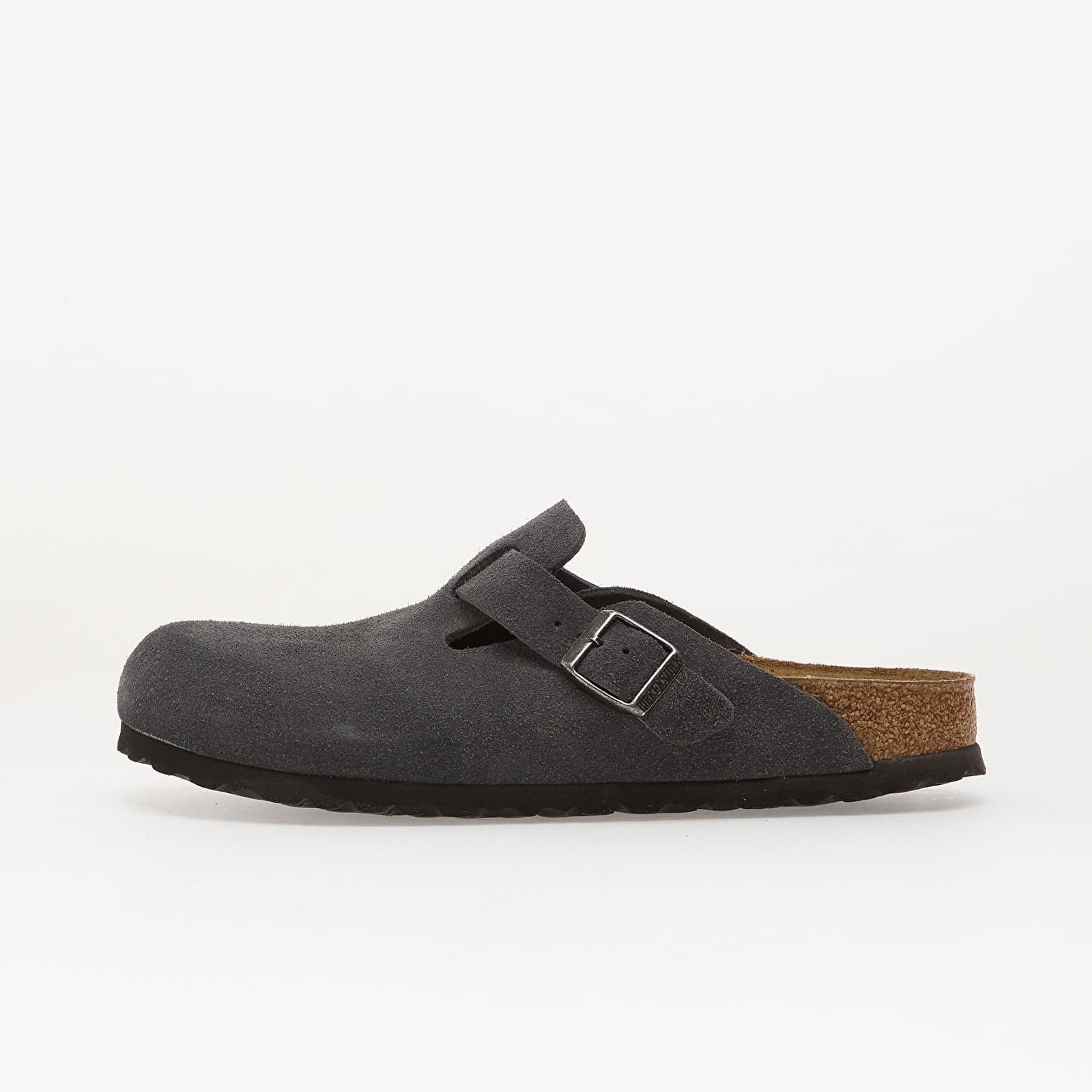 Buty męskie Birkenstock Boston Suede Leather Charcoal