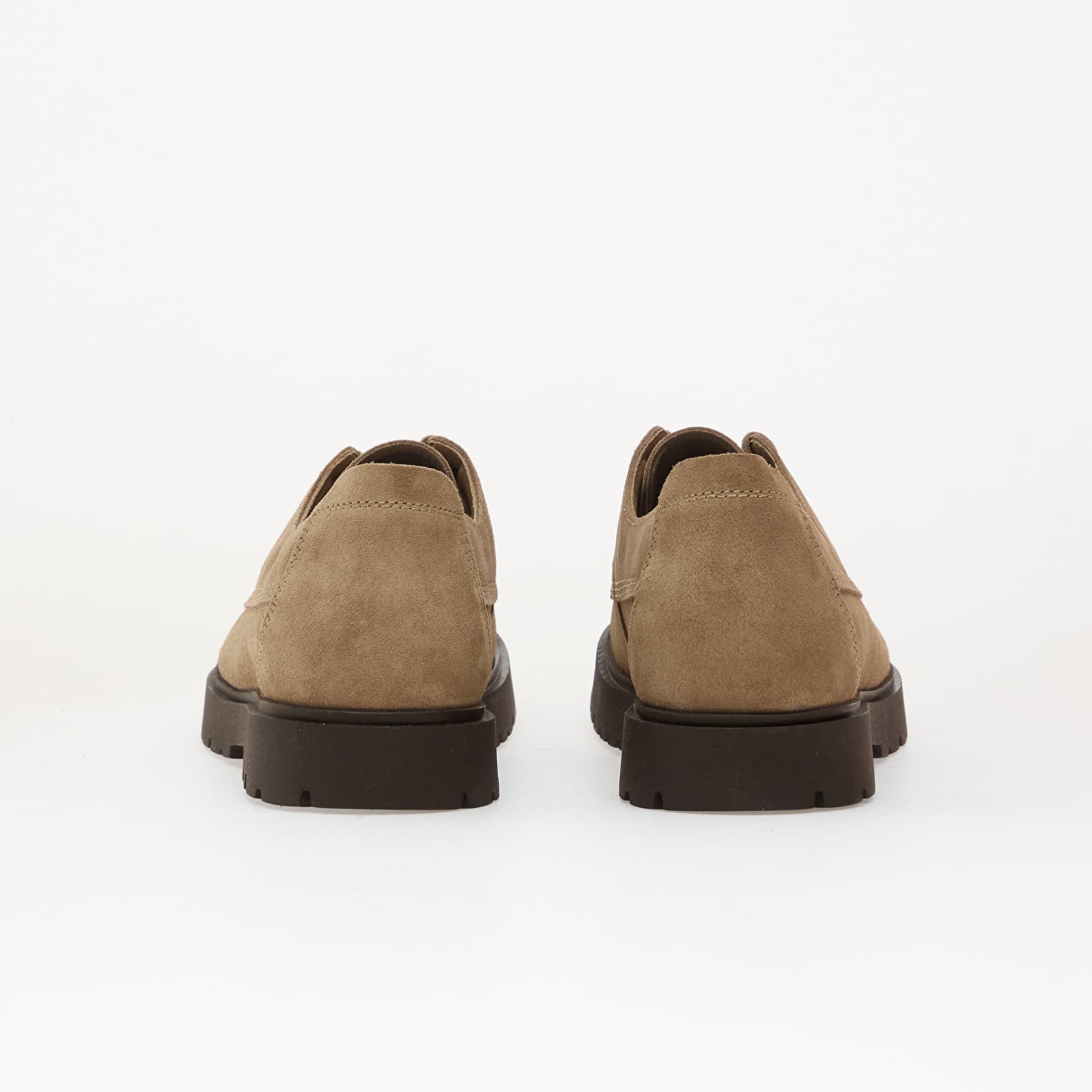 Sapatos de homem Birkenstock Highwood Moc Lace Low Suede Leather Gray Taupe