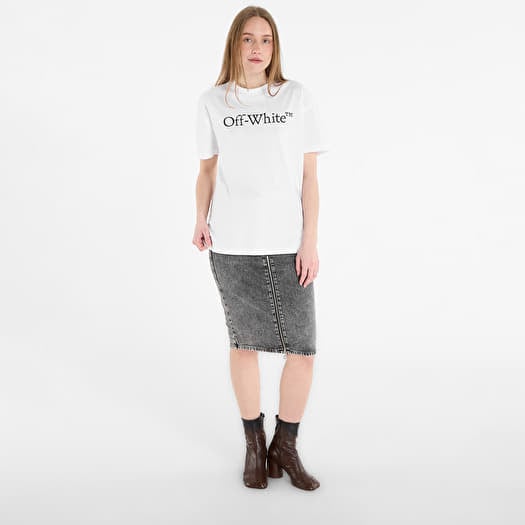 Tričko Off-White Big Logo Bookish Regular Tee White