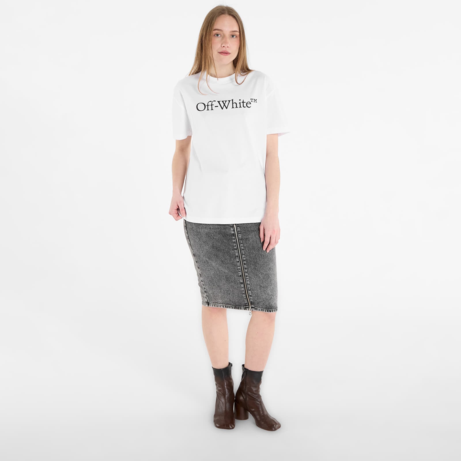 Tričká Off-White Big Logo Bookish Regular Tee White