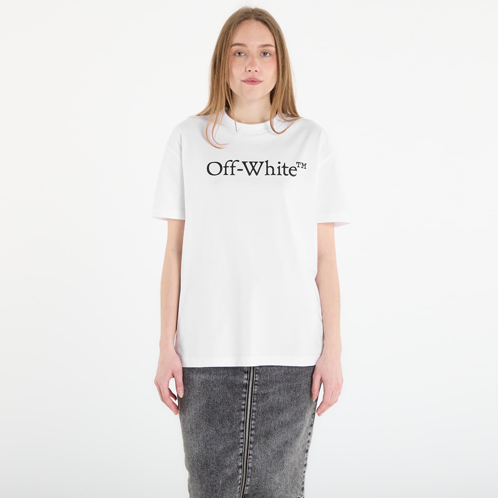 Tričká Off-White Big Logo Bookish Regular Tee White