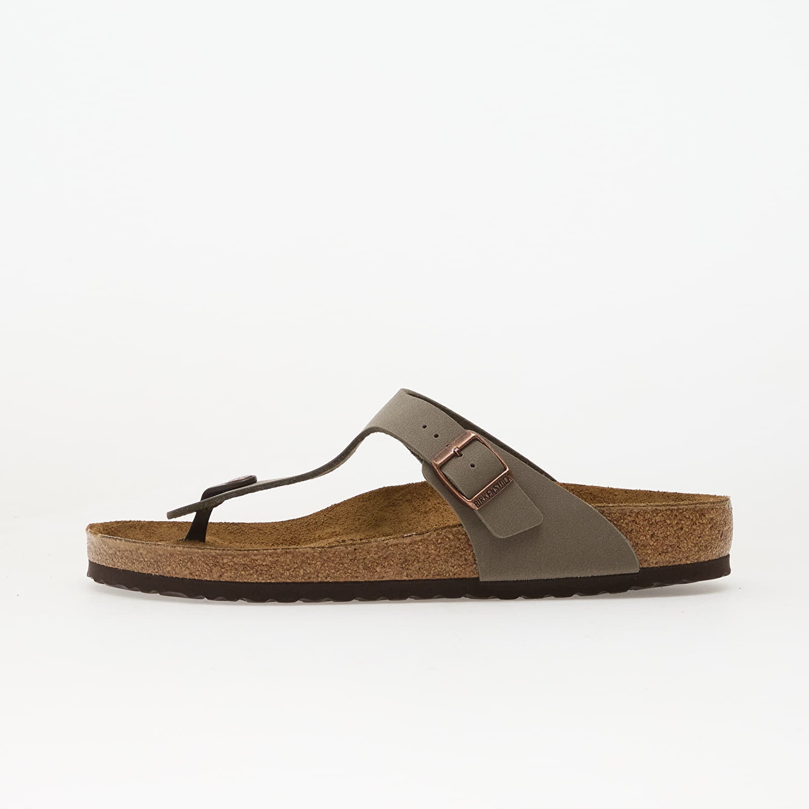 Pánské tenisky a boty Birkenstock Gizeh Birkibuc Unisex Stone