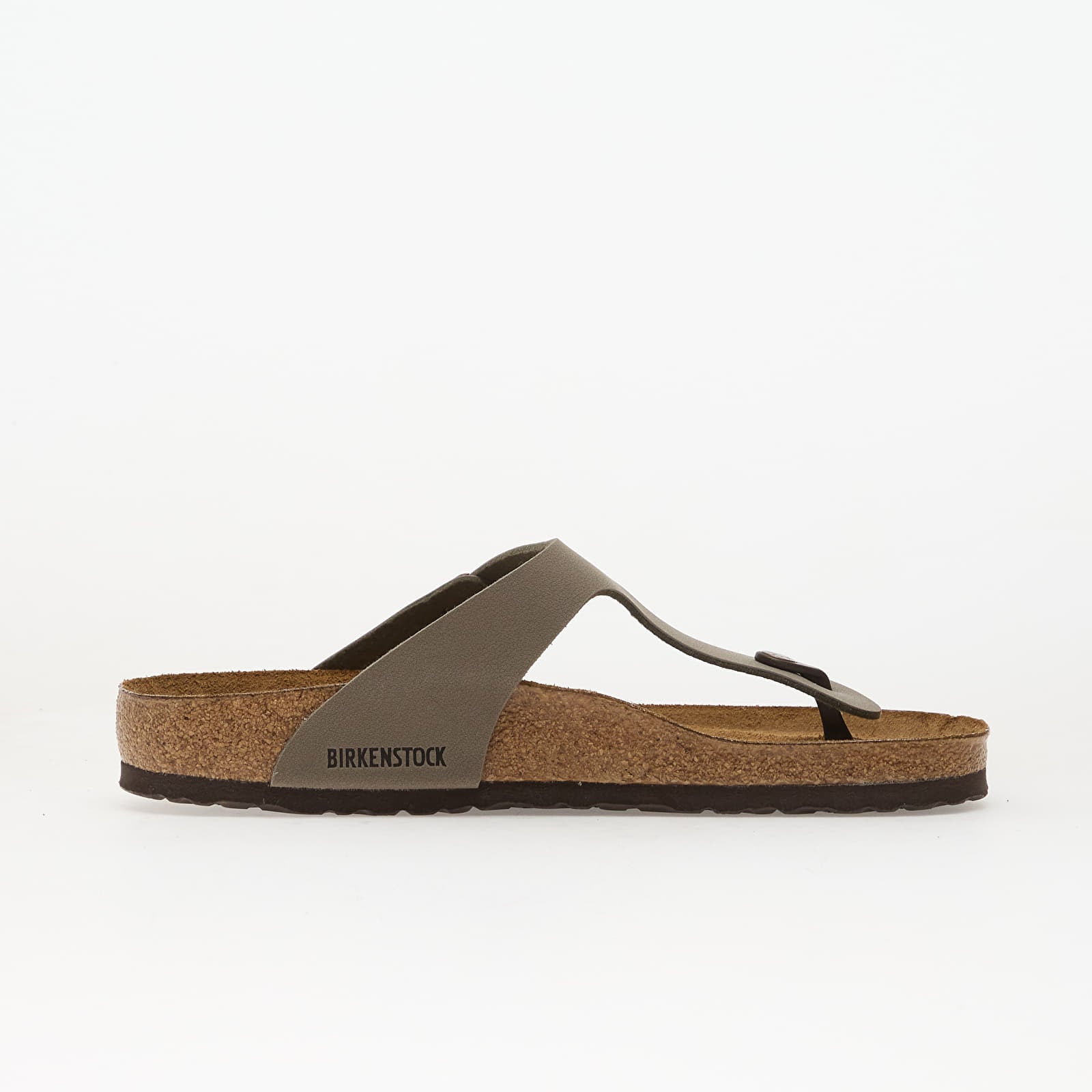 Pánské tenisky a boty Birkenstock Gizeh Birkibuc Unisex Stone