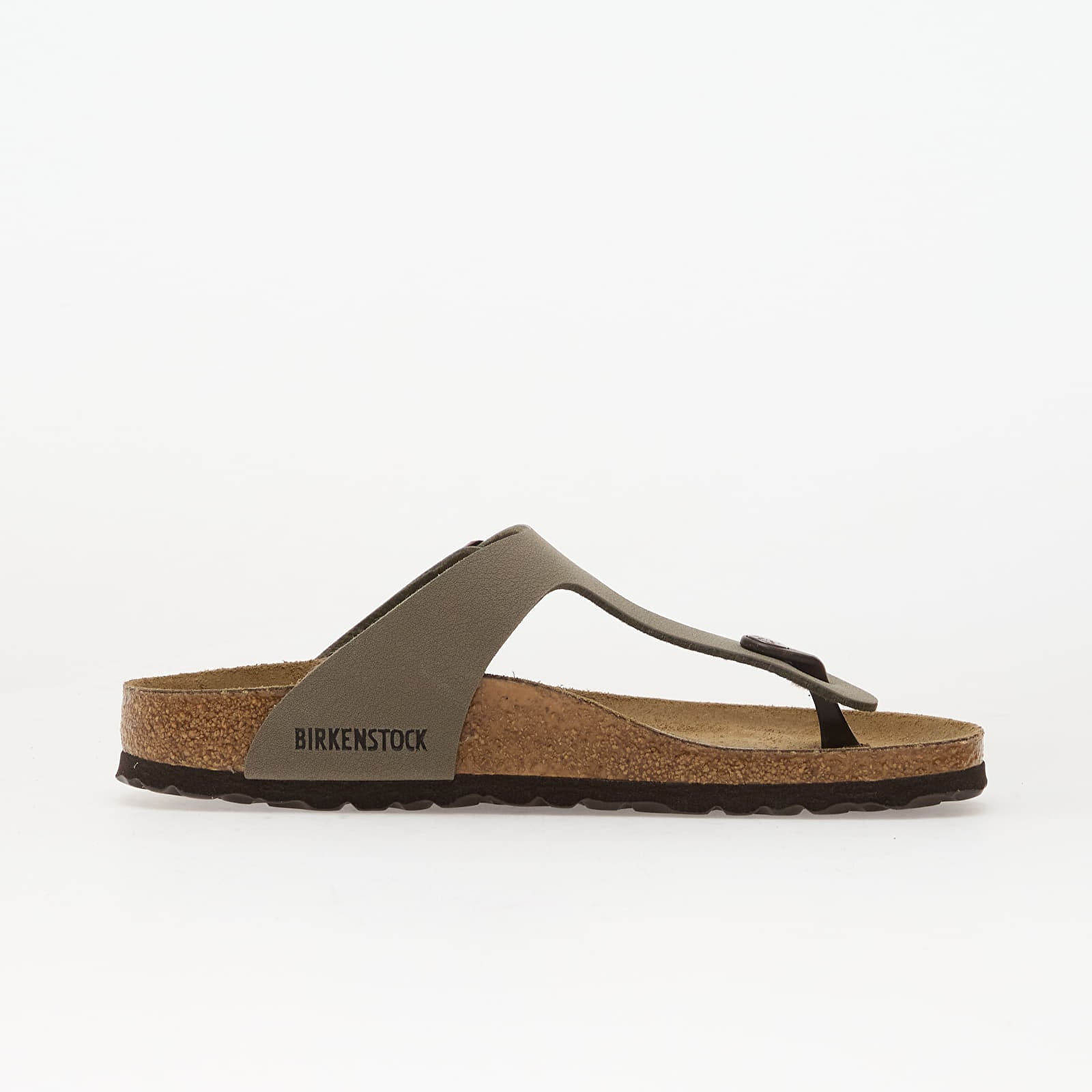 Pánské tenisky a boty Birkenstock Gizeh Birkibuc Unisex Stone
