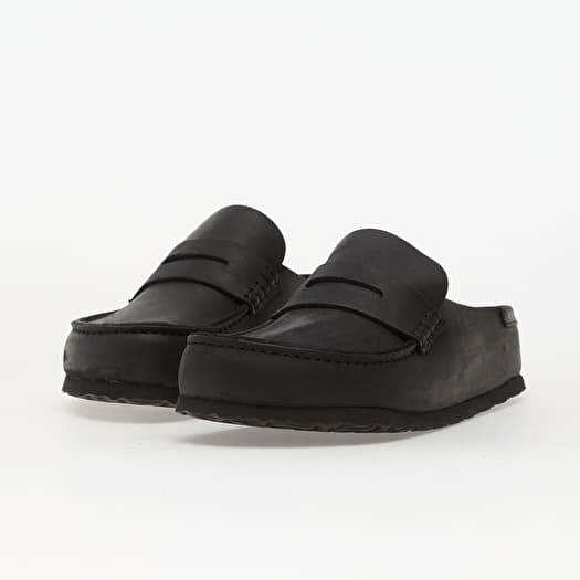 Birkenstock Naples Wrapped Oiled Leather Unisex Black | Footshop