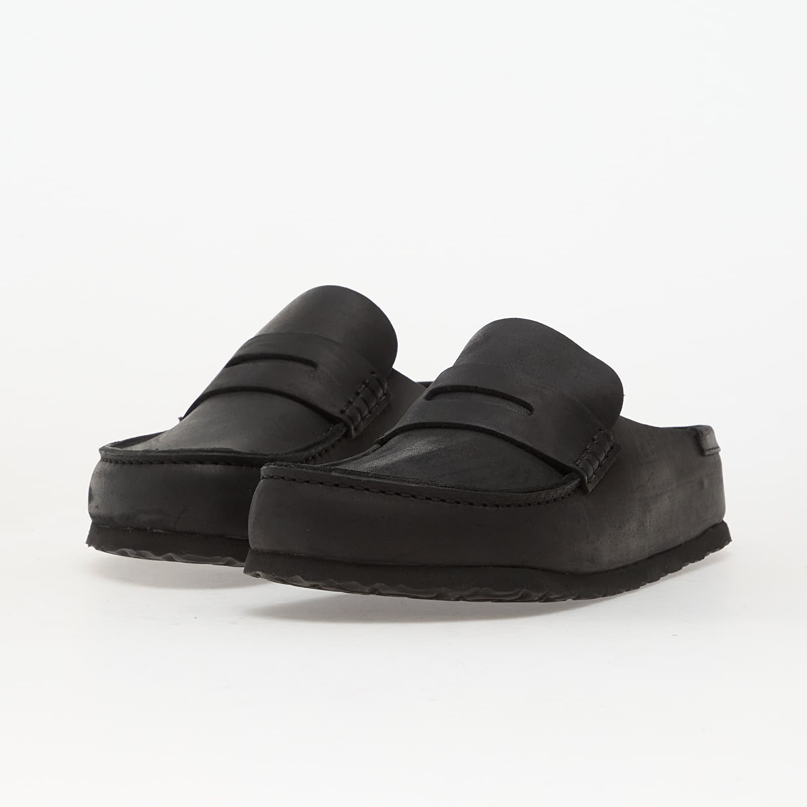 Miesten kengät Birkenstock Naples Wrapped Oiled Leather Unisex Black